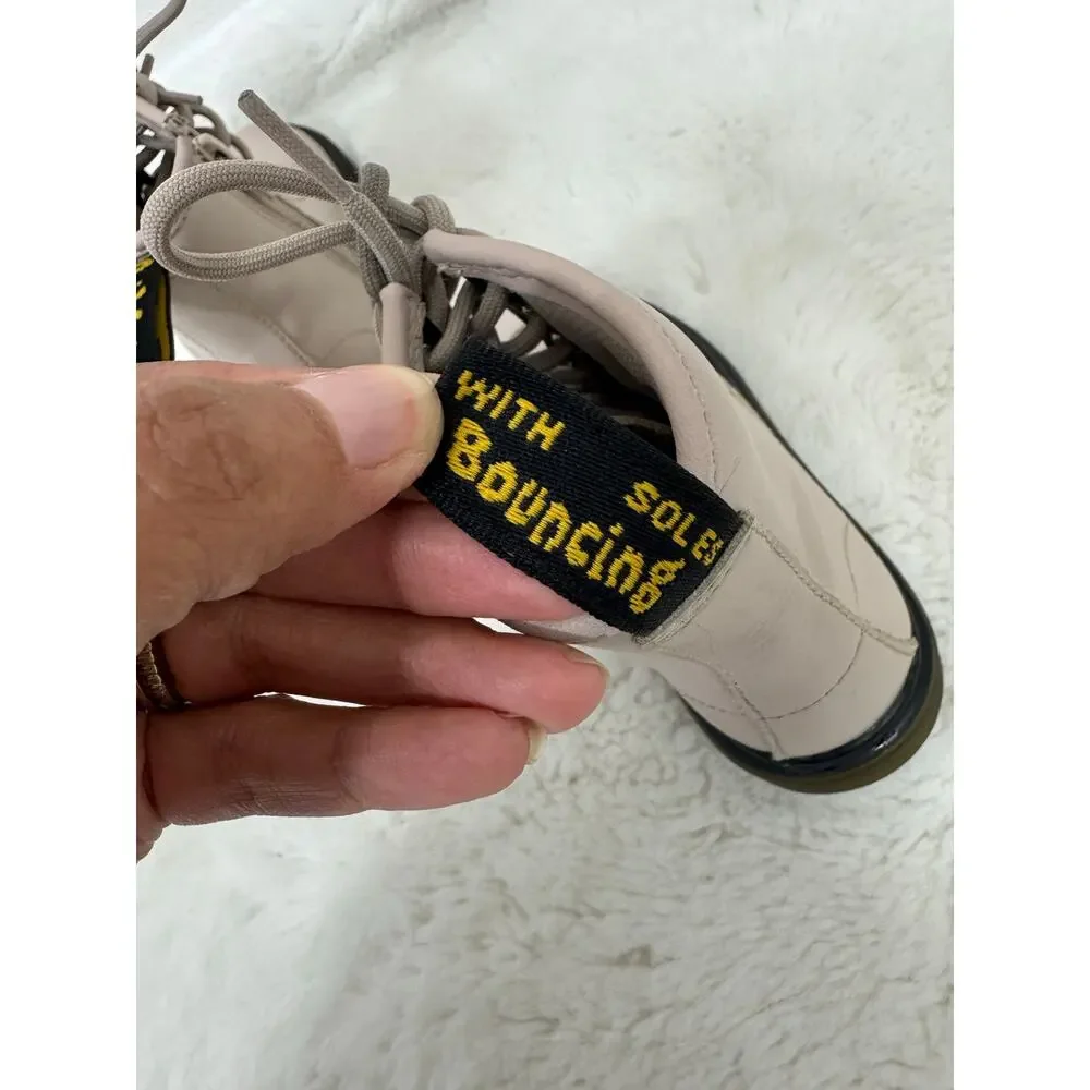 Dr. Martens 1460 Kids Size 11 Taupe Leather Combat Boots
